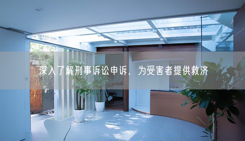 深入了解刑事訴訟申訴，為受害者提供救濟(jì)