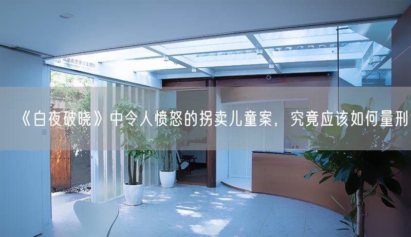 《白夜破曉》中令人憤怒的拐賣兒童案，究竟應(yīng)該如何量刑？(圖1)