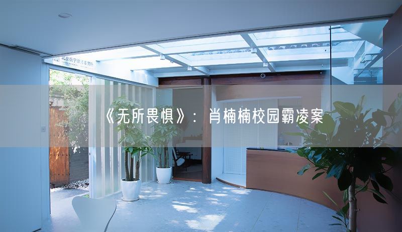 《無(wú)所畏懼》：肖楠楠校園霸凌案(圖1)